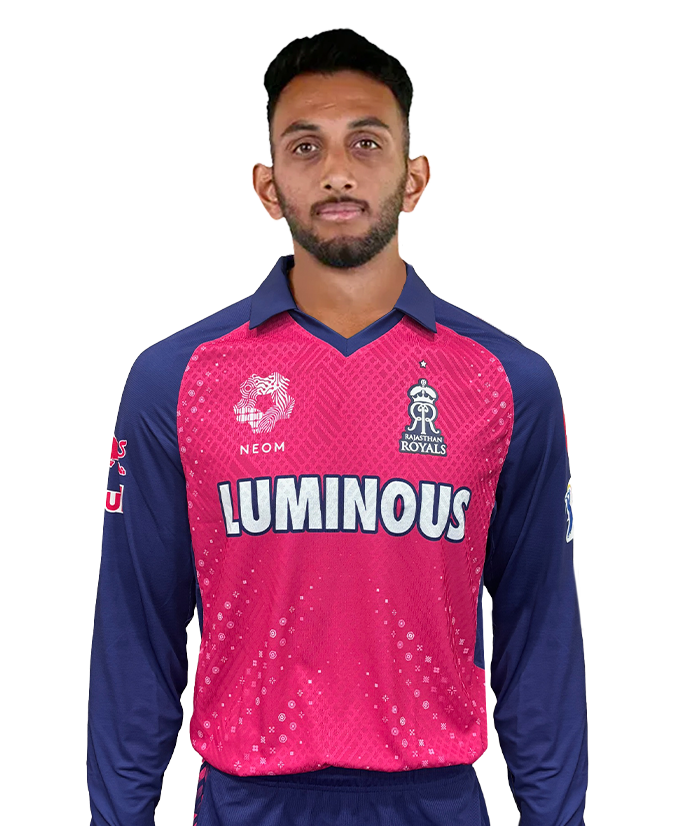 Prasidh Krishna IPL Career Profile & Stats - Rajasthan Royals (RR)