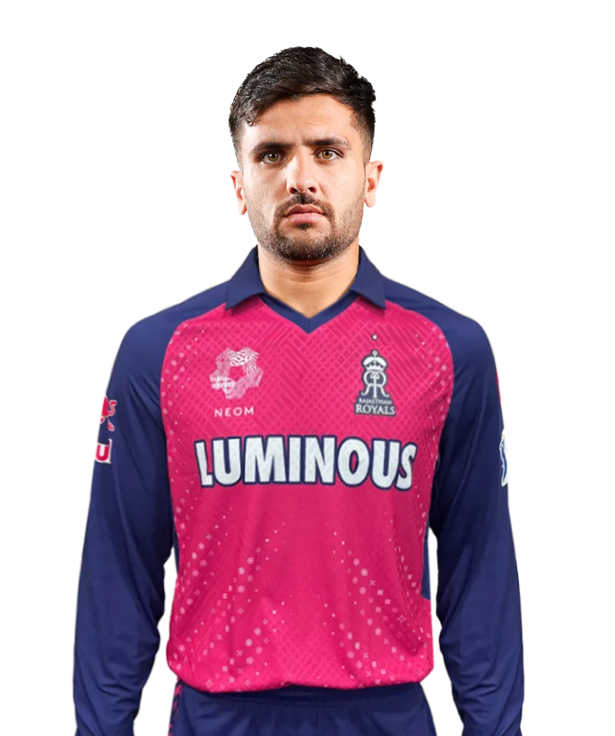 Fazal Haq IPL Career Profile & Stats - Rajasthan Royals (RR)