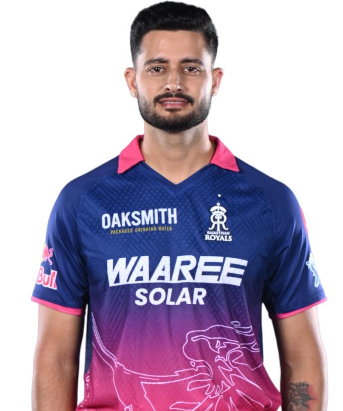 Yudhvir Singh IPL Career Profile & Stats - Rajasthan Royals (RR)