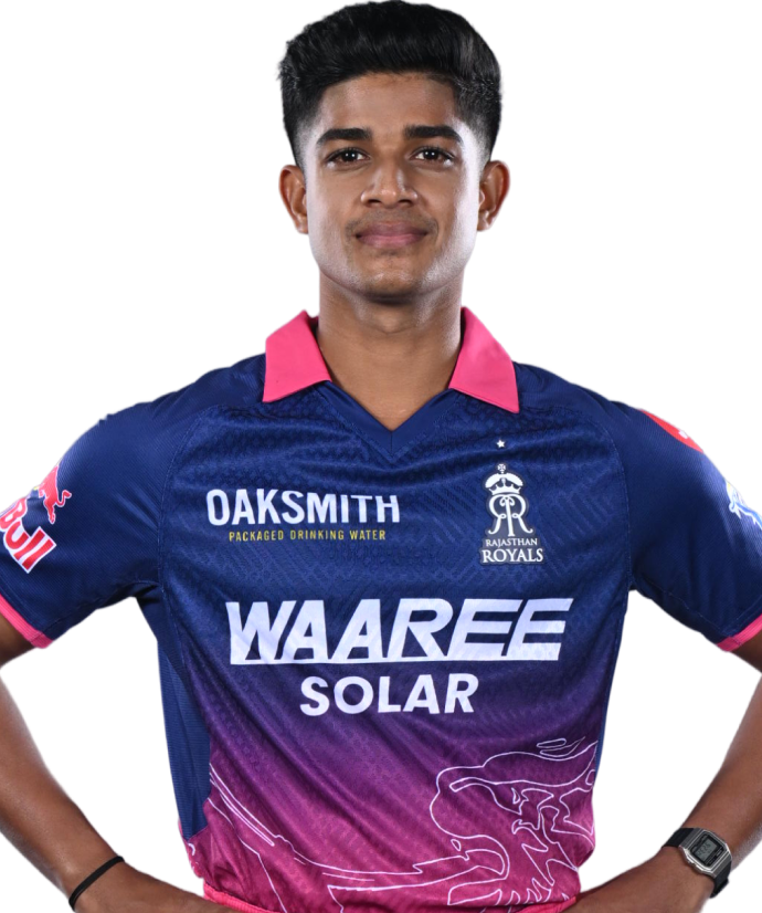 Vignesh Puthur IPL Career Profile & Stats - Rajasthan Royals (RR)