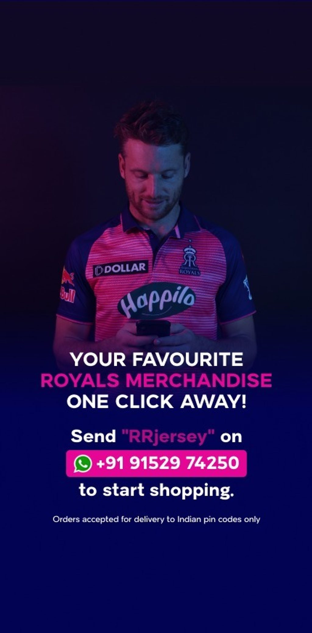 rajasthan royals team jersey buy online