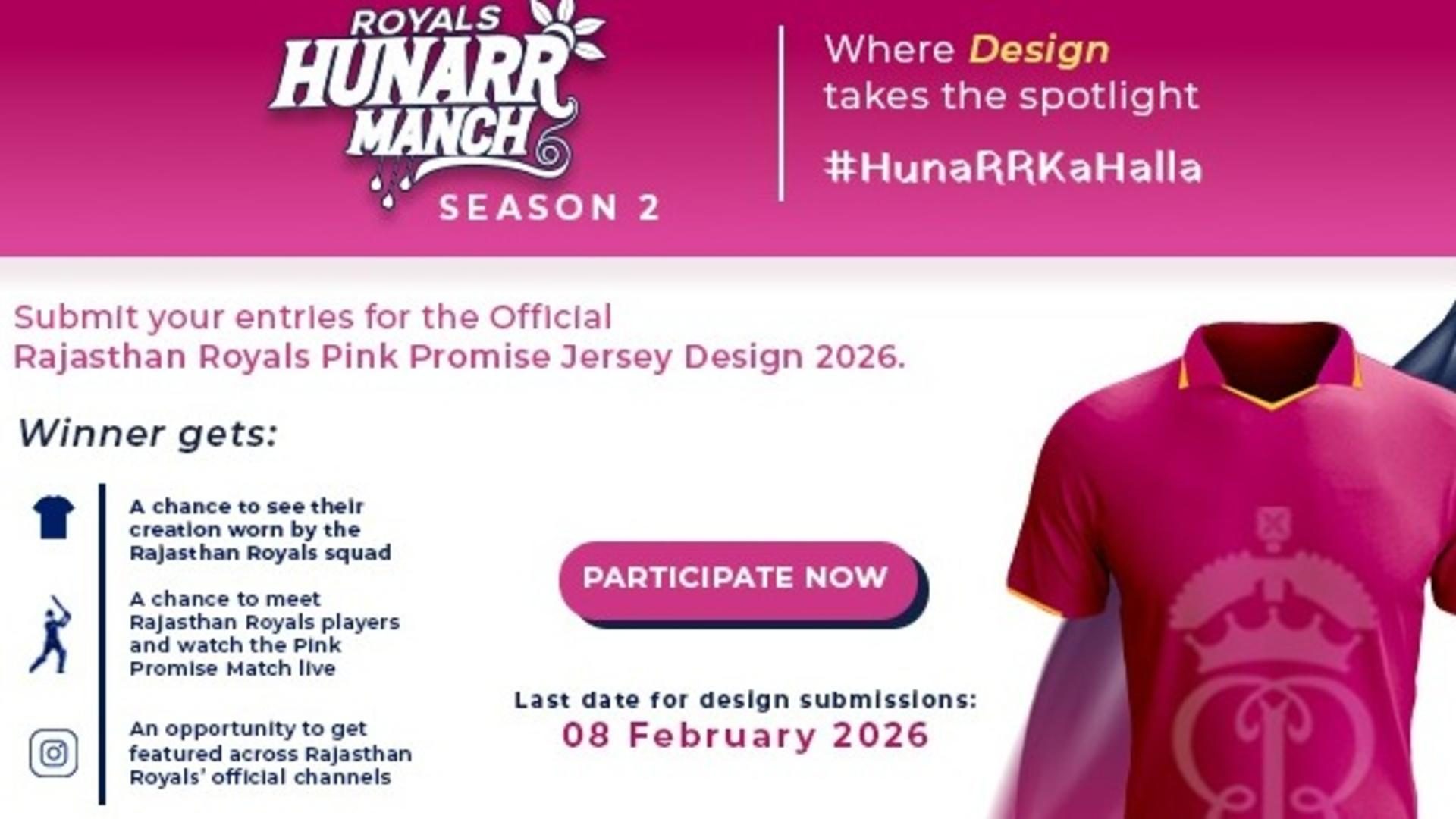 open-source-national-design-contest-rajasthan-royals-pink-promise-jersey-2026.Click to read full article.