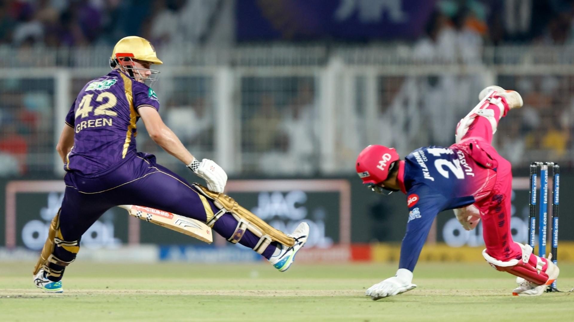 dhruv-jurel-cameron-green-stumping-ipl-2026-kkr-vs-rr.Click to read full article.