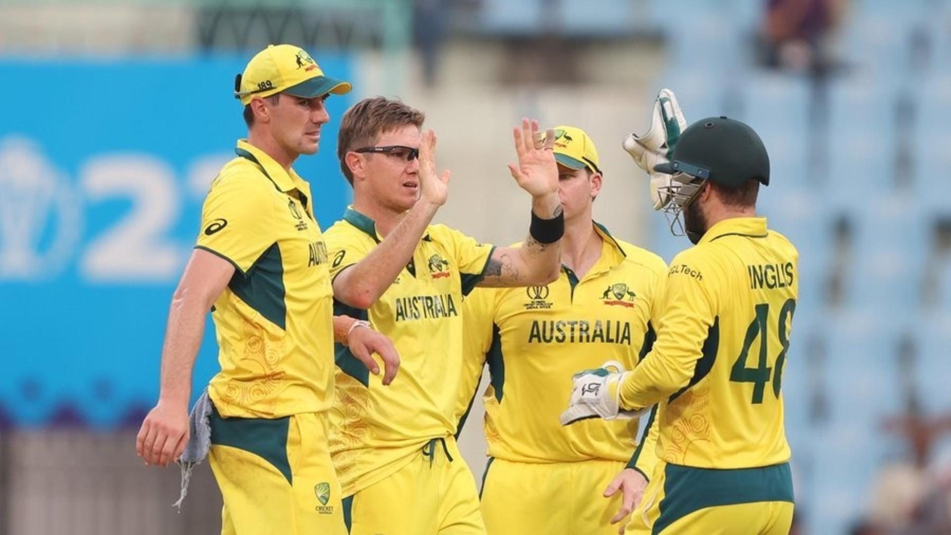 ICC Cricket World Cup 2023 AUS vs SL Adam Zampa picks careerbest